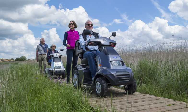 How far can you go on a mobility scooter?